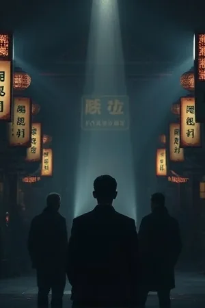 玻璃钟楼海报，透明幕墙映出整片天空的倒影