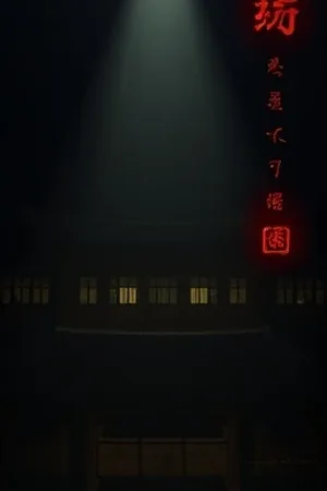 临界潮汐海报，被海水包围的观测站钢架结构