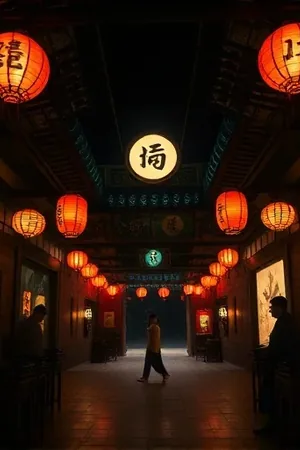 山中来信海报，盘山邮路在云雾中盘旋的远景