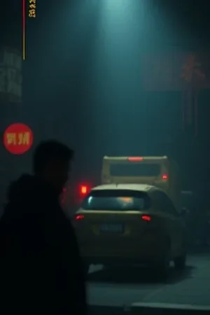 半夜食堂物语海报，深夜街边面摊的蒸汽与灯泡